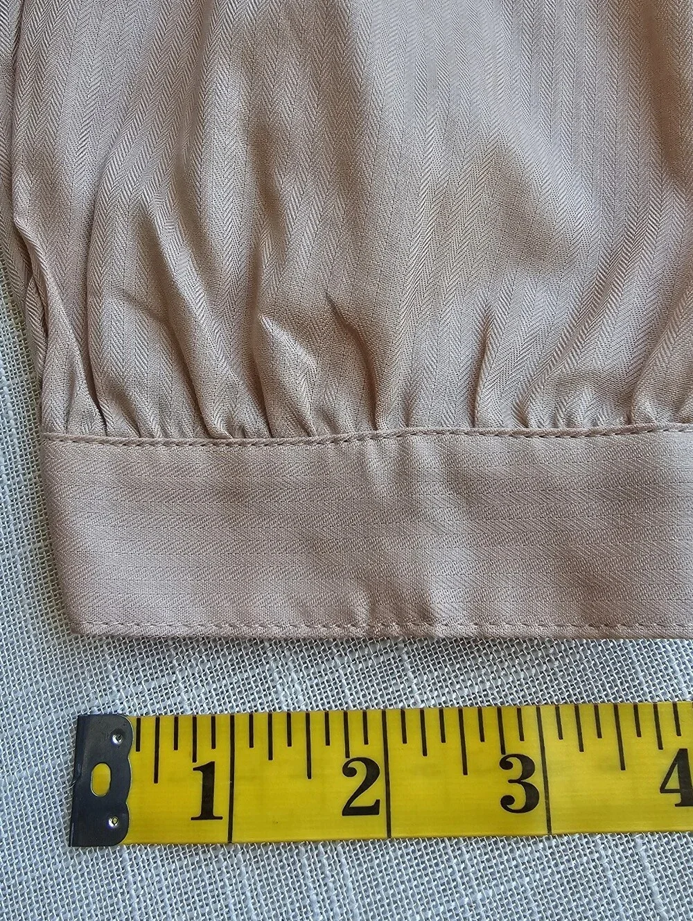 New! J. Crew Sz 6 Cinched-waist Top in Cream Herringbone Cotton NWT